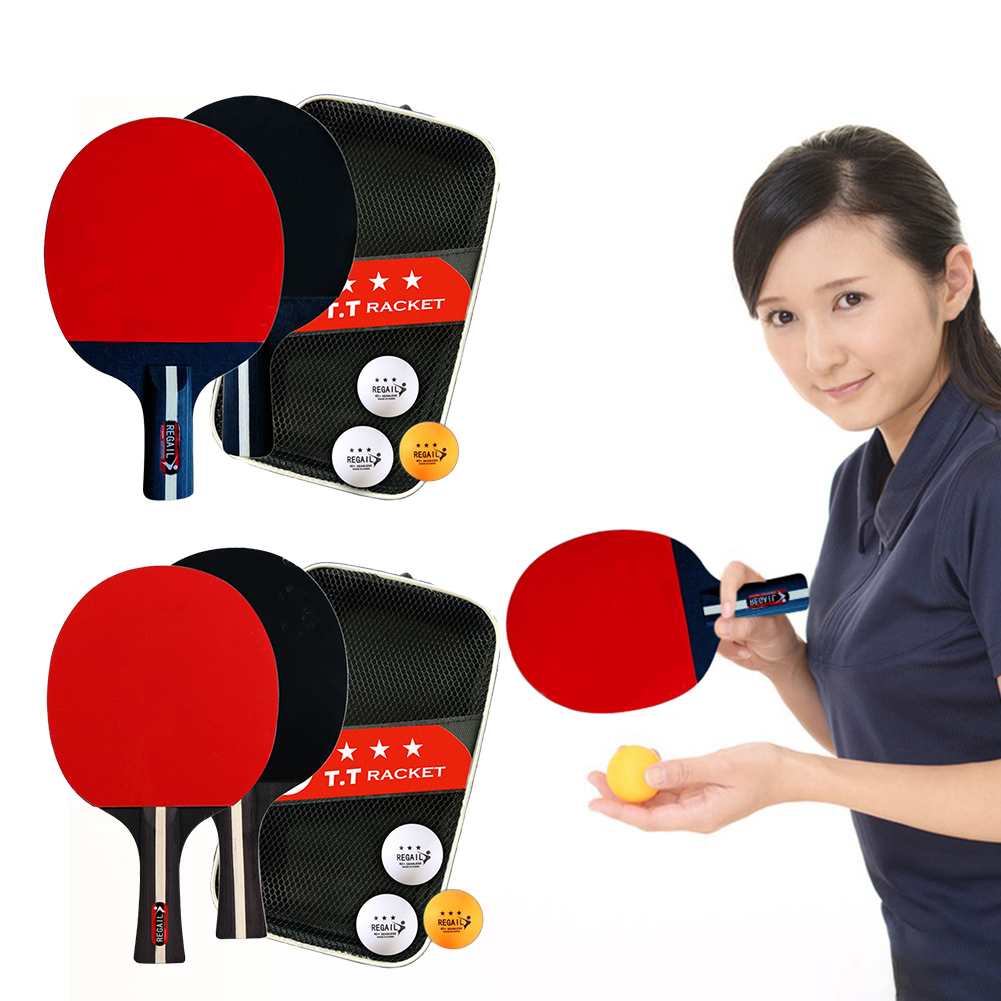 Table Tennis Racket 2 Rackets  - Table Tennis Db review and price