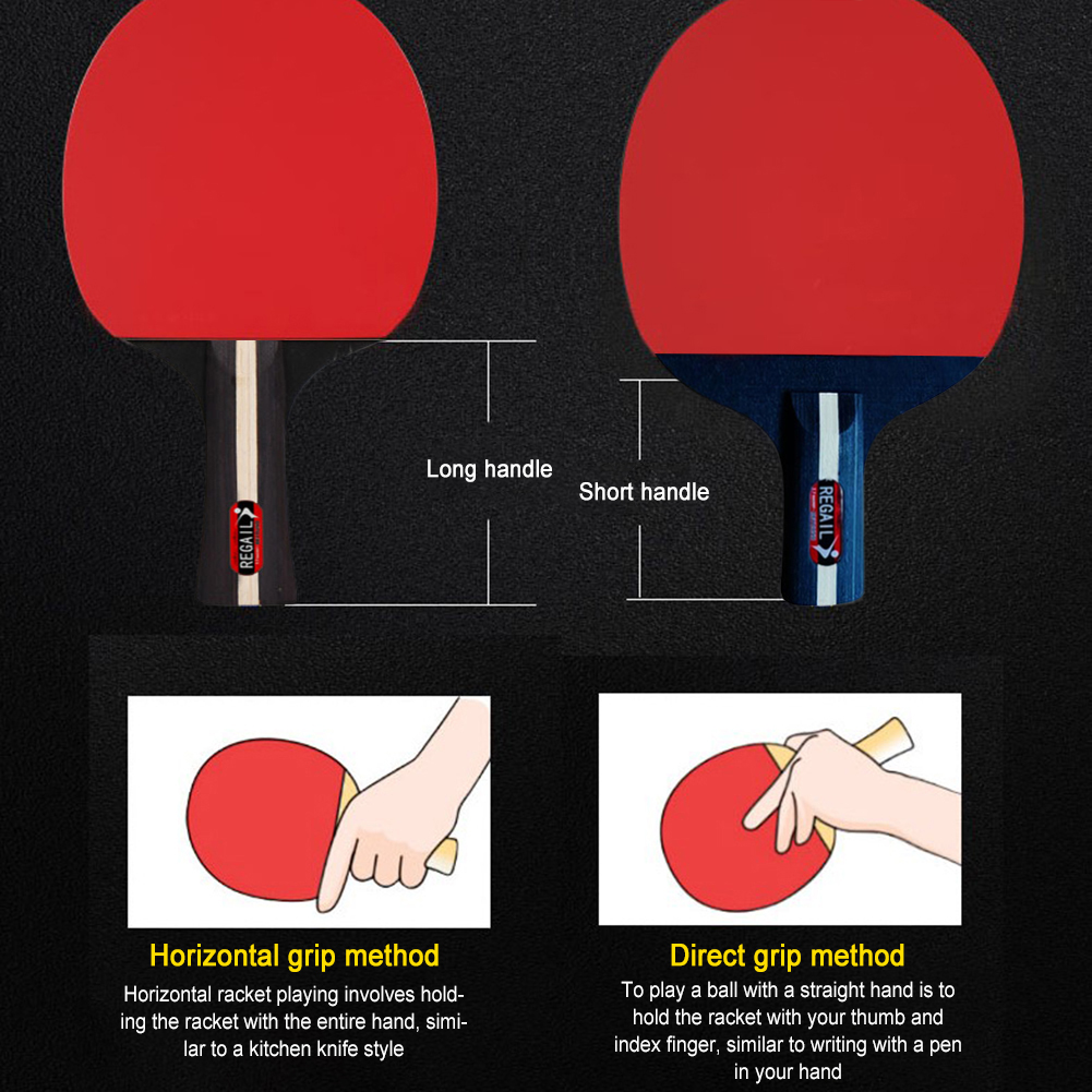 Table Tennis Racket 2 Rackets  - Table Tennis Db review and price