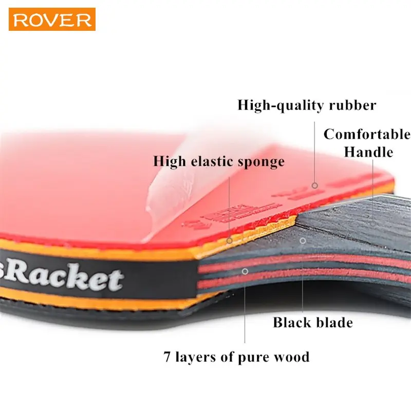 5/6 Star Table Tennis Racket 2 - Table Tennis Db review and price
