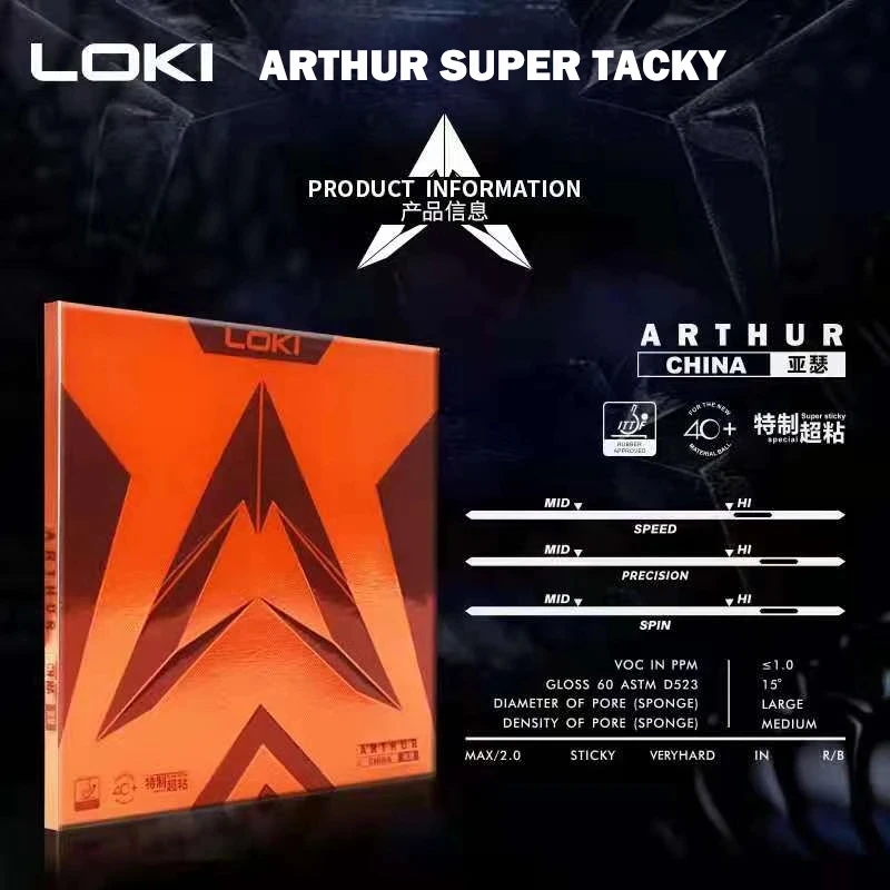 Original LOKI ARTHUR Europe/As - Table Tennis Market review and price