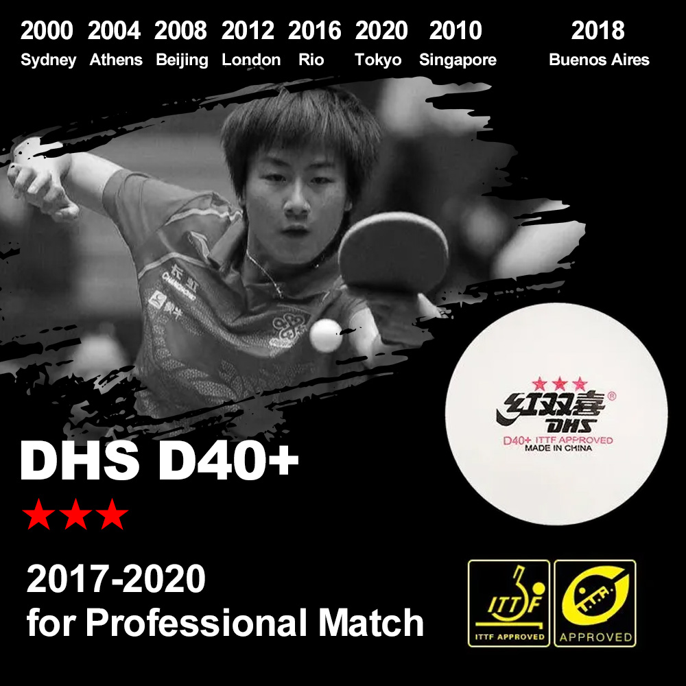DHS D40+ DJ40+ Ping Pong Balls - Table Tennis Zlc review and price
